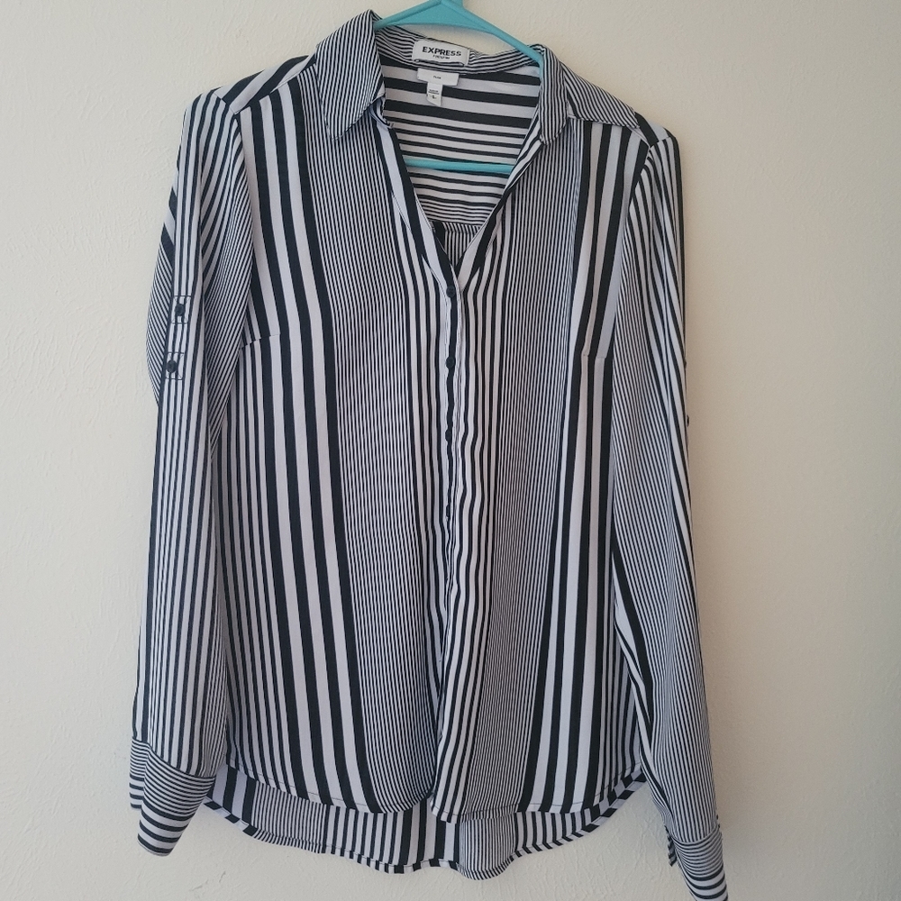 Express slim long sleeve dress shirt s
